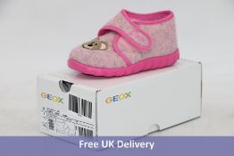 Geox Kids' Zyzie Felt Boots, Dark Pink/Fuchsia, UK 7