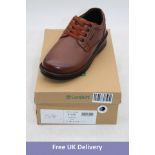 Comfort P-3701, Laced Shoes, Cognac Tan, UK 7.5