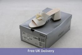 Gabor Nappa Nava Heel, White, Size 4.5. Box damaged