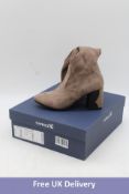 Caprice Taupe Stretch Brown Suede Boots, UK 6.5