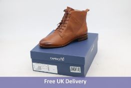 Caprice Women's Leather Ankle Boots, Cognac, UK 3.5