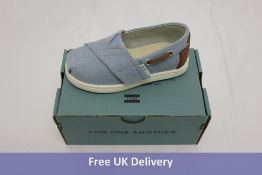 Toms Bimini Kids Shoes, Navy Denim, Size UK 5.