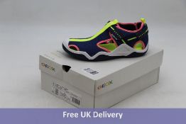 Geox Women's Closed Toe Sandals, Navy/Fluo Fuchsia, UK 5