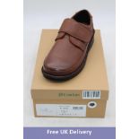 Comfort P-3708, Velcro Shoes, Cognac Tan, UK 7.5