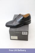 Myrqvist Men's Appelviken Half Rubber Box Calf Shoes, Black, Size 6