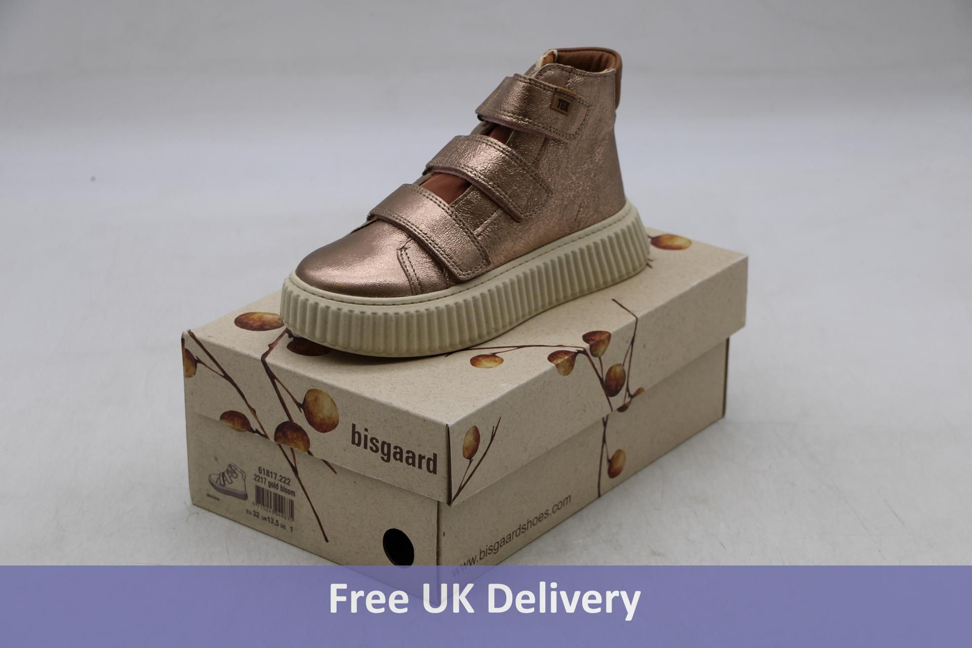 Bisgaard Kids Denise Shoes, Gold Bloom, UK 12.5