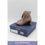 Caprice Taupe Stretch Brown Suede Boots, UK 4