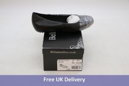 Bellissimo Women's Belbot Leather Ballerina Shoes, Black, UK 4