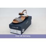 Caprice Women's Leopard Printed Sandals, Grey Comb, UK 3.5