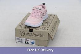 Skechers Kids' Microspec Bold Delight Trainers, Pink, UK 9.5