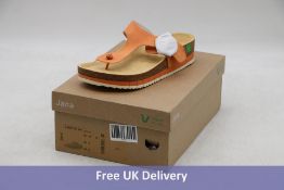 Jana Women's Relax fit Vegan Sandals, Orange, UK 4