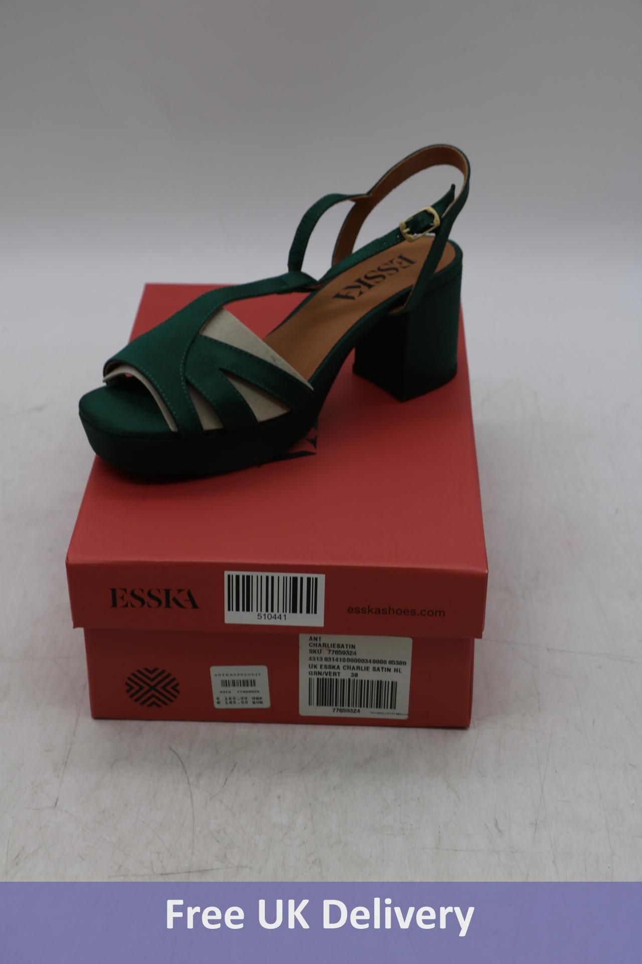 Esska Charlie Heels, Green, Size 38