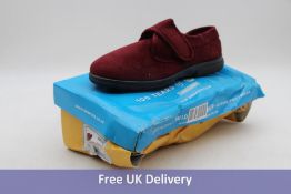 DB Men's Daniel Shoes, Burgundy, 6V, Extra Wide, UK 8. Box damaged