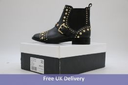 Kurt Geiger Mini Stinger Leather Boots, Black, Size 33