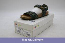 Geox Kid's J Ghita Sandals, Military, UK 3