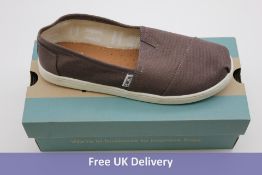 Toms Footwear, Alparagata, Ash Canvas, UK Size 4