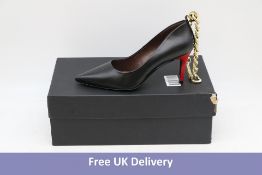 Imran Ibrahim Women's Stiletto Leather Shoes, Black, EU 37. Box damaged
