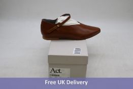 Act Women' Walter Leather Shoes, Light Brown, Size 39