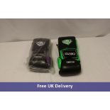 Ten Pairs Collateral Damej Muay Thai Boxing Gloves, 5x Green, 5x Purple, 4x Size 8, 6x Size 10