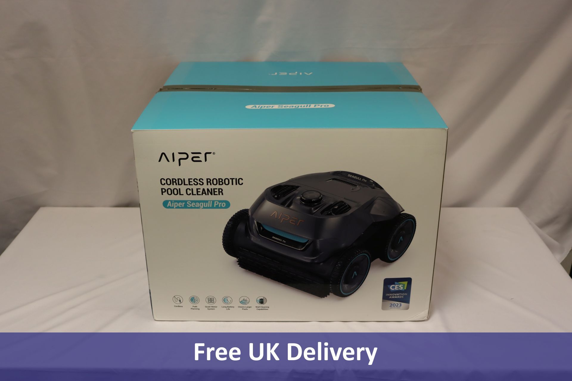 AIPER Cordless Robotic Pool Vacuum Cleaner with Wall Climbing Capability