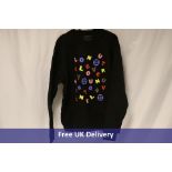 Harry Styles Love On Tour Soup Crewneck, Black/Multi Coloured, Large