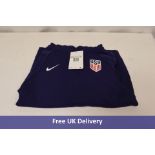 Two Nike Women's Pullover Fleece Soccer Hoodies, Dark Blue, 1x Small, 1x Extra Small