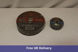 Thirty Beaverdisc Discs to include 5x Depressed Metal Grinding, 115x6x22mm, 5 Pack, 20x Flat Stone C