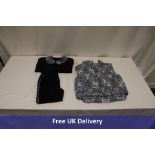 Two Angels Face items to include 1x Tabatha Printed Gilet, Navy, 1x Tabatha Printed Tracksuit, Navy,