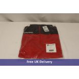 Five Stanno Pride 1/4 Zip Top, Red/Black, Medium