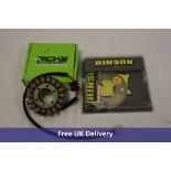 Motor Components to include 1x Hinson Clutch Components Backing Plate Kit, 1x Rick's Motorsport Elec