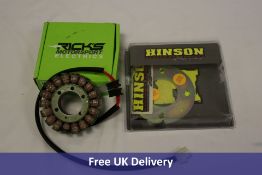 Motor Components to include 1x Hinson Clutch Components Backing Plate Kit, 1x Rick's Motorsport Elec