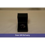 Three King Will The Vow Keeper Black Tungsten Carbide Ring, 8mm, Size 10.5