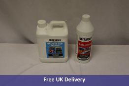 Two Ultramar items to include 1x Sprayhood and Tent Shampoo, 2.5L, 1x Power Cleaner, 1L