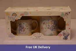 Two Me to You Mug Sets to include 3x Mr and Mrs, 3x Mummy and Baby