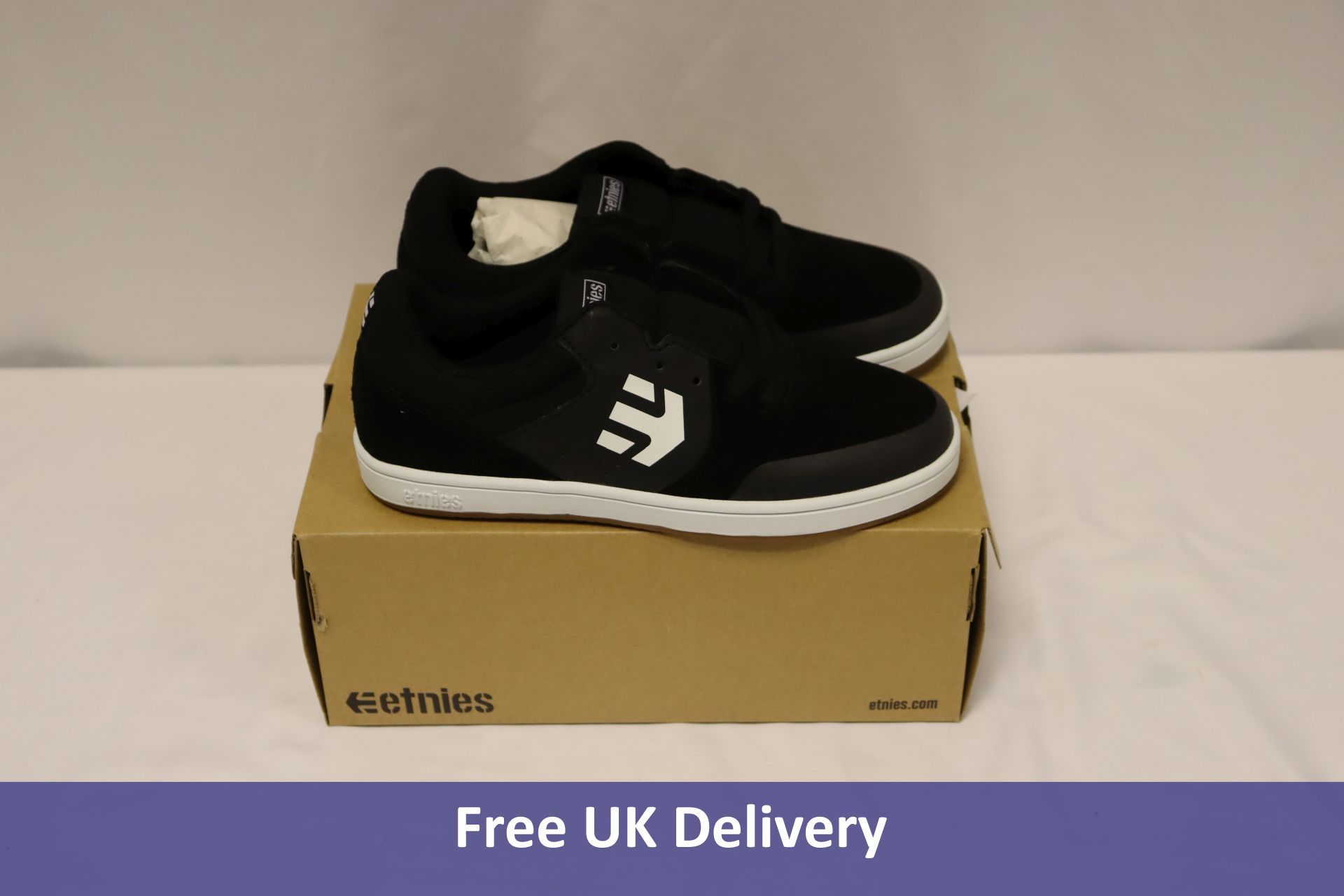 Etnies Kids Marana Shoes, Black/Gum/White, UK 4