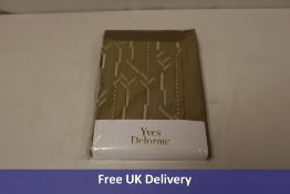Two Yves Delorme Jazz Noiset Quilted Pillow Cases, Gold, 1x 65/65 cm, 1x 54/75 cm