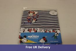 Five Disney Girls Minnie Mouse Dresses, White/Blue, 2-3 Years