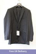 Clubclass Farringdon Suit Jacket, Charcoal, UK Size 46 L