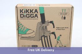 Kikka Digga Portable Gardening Assistant, Garden Fork/Spade Stainless Steel Attachment