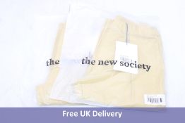 Four pairs of The New Society Danielle Trousers, Blancherla, 2x Size 3Y, 2x Size 4Y