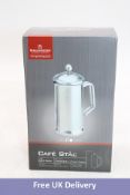 Four Grunwerg Cafe Stainless Steel Coffee Makers, 0.4 Litre