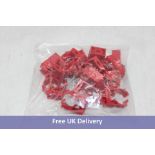 Nineteen Xtralis Pipe & Fitting Clips, Red, Size 25-27mm, 20 Per Pack