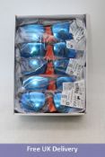 Ten Pairs Superdry SDS Shockwave Sunglasses, Black/Blue Lens