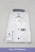 Eton Super Slim Shirt, White, Size 36/14