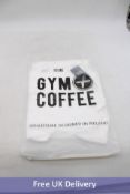 Upside Coffee And Gym Zip Up Jacket, White, Extra Small