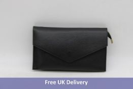 Mela D'oro Borse In Pelle Genuine Leather Clutch Handbag, Black, 29 x 16.5 x 5cm