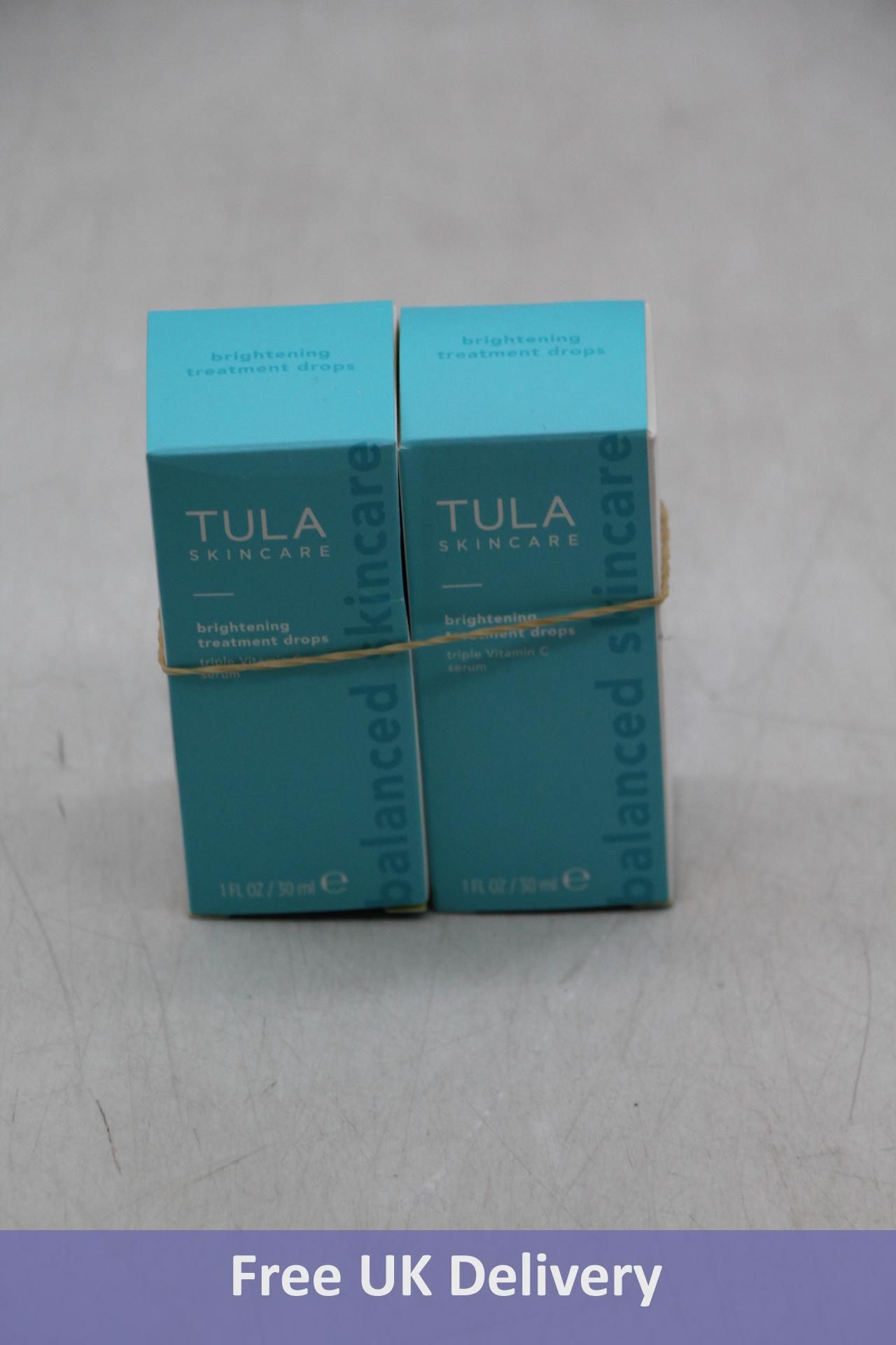 Two Tula Brightening Treatment Drops Triple Vitamin C Serum, 30ml