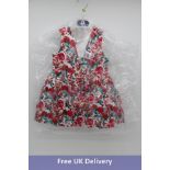 Two Tutto Piccolo Zip Back Dresses, Floral, 1x 24 Months and 1x 36 Months