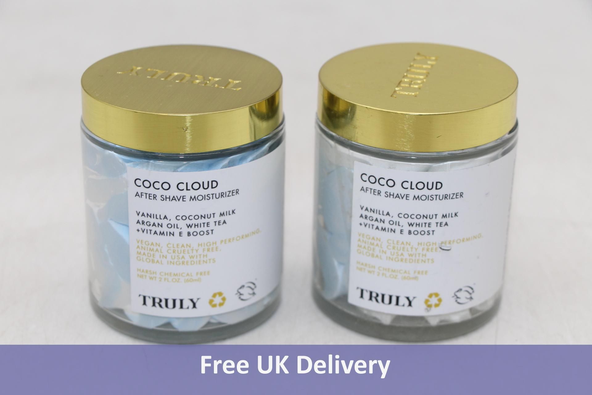 Five Truly Coco Cloud items to include 3x Whipped Shave Butter, 38ml per Bottle and 2x After Shave M - Image 2 of 2