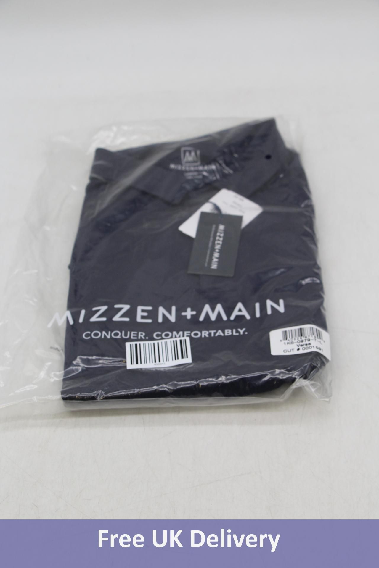 Mizzen Main Leeward SS Dress Shirt, Navy, UK L
